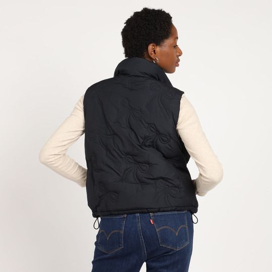 CHALECO NEGRO MOÑOS PARA MUJER